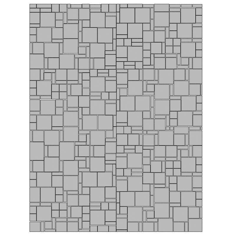 STACKED RUSTIC 3D model_2