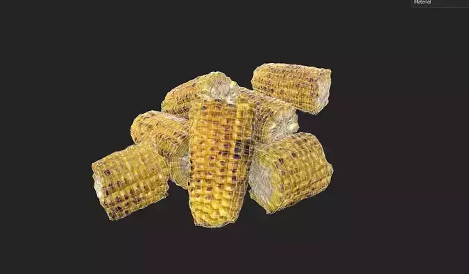 Corn  Set 05 Low-poly 3D model 2