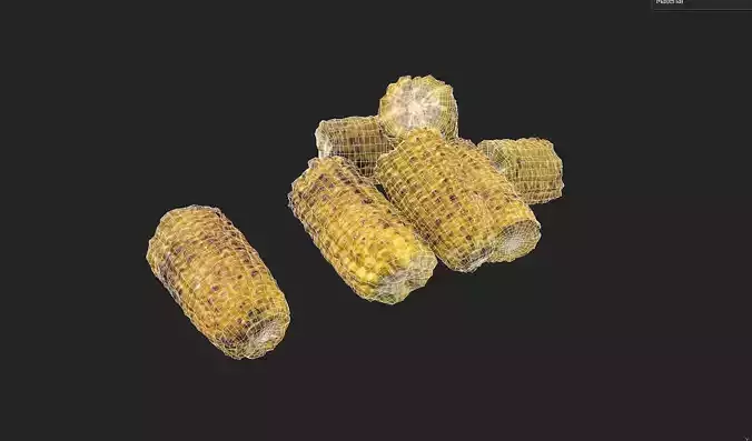 Corn  Set 05 Low-poly 3D model 7