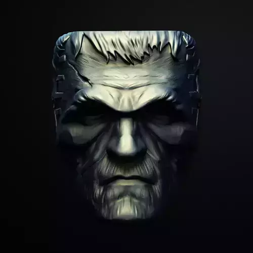 Frankenstein Male Mask 3D Printable STL File