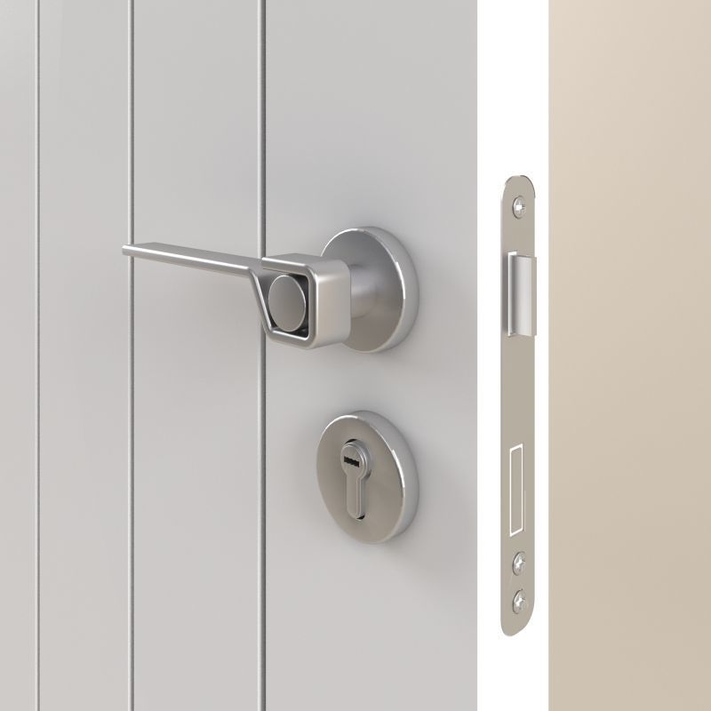 Jeld-Wen Internal White Moulded Newark Woodgrain Door 3D model_2