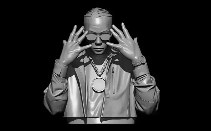 Ninho French Rapper Bust
