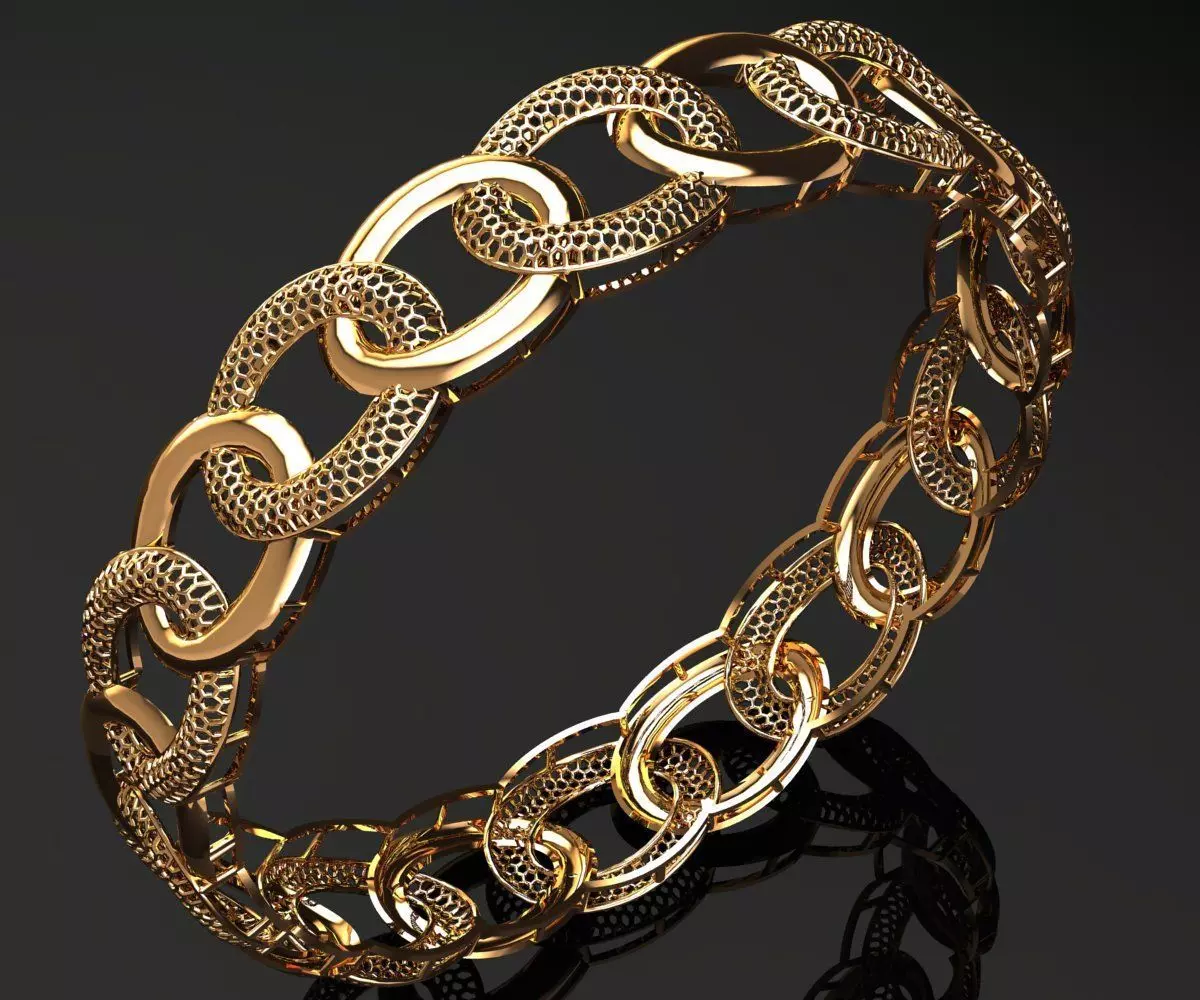 122 Oval Embrace Bangle 14gm 3D print model