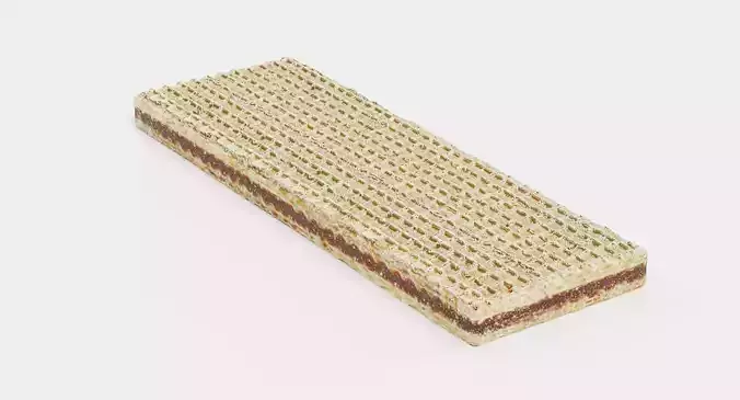 Biscuit V2 - Crispy Chocolate Filled Wafer 3D model 5