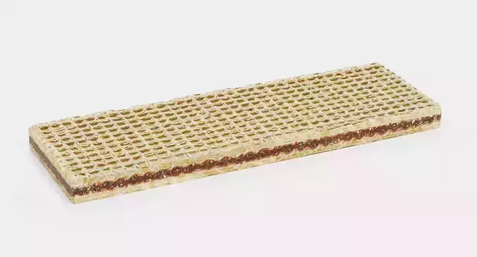 Biscuit V2 - Crispy Chocolate Filled Wafer 3D model 4