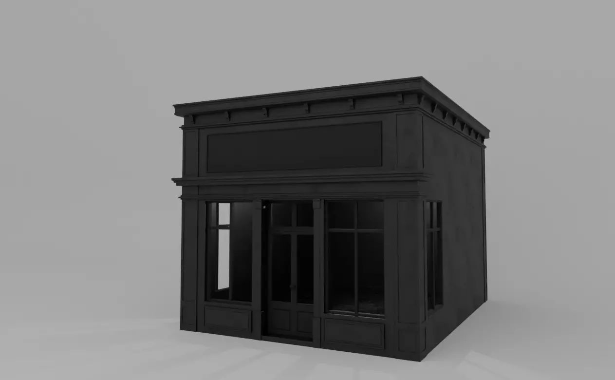 Building C01 Low-poly 3D model