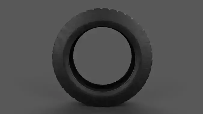 Detailed car tire model 3D model Low-poly 3D model 3