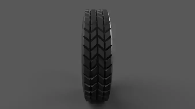 Detailed car tire model 3D model Low-poly 3D model 2