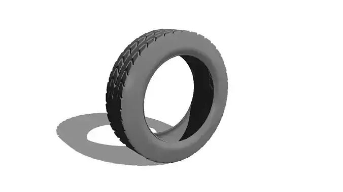 Detailed car tire model 3D model Low-poly 3D model 4