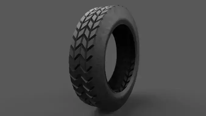 Detailed car tire model 3D model
