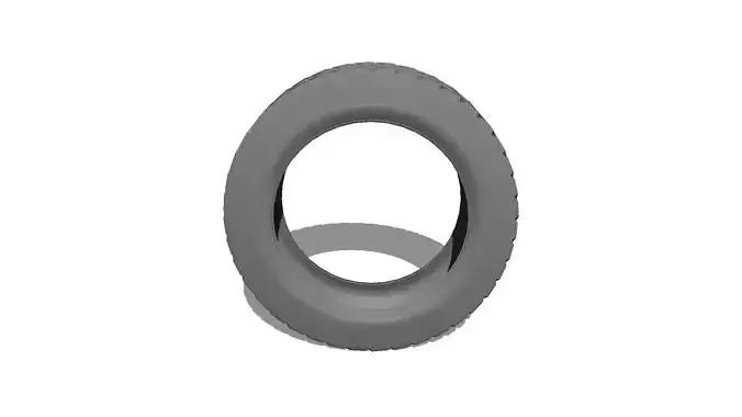 Detailed car tire model 3D model Low-poly 3D model 5