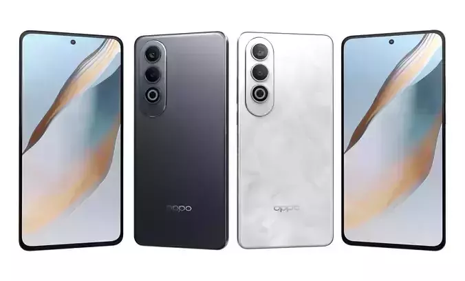 Oppo K12 Plus Black basalt And Snow Peak White High Poly