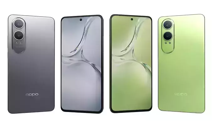 Oppo K12x Gray And Green High Poly