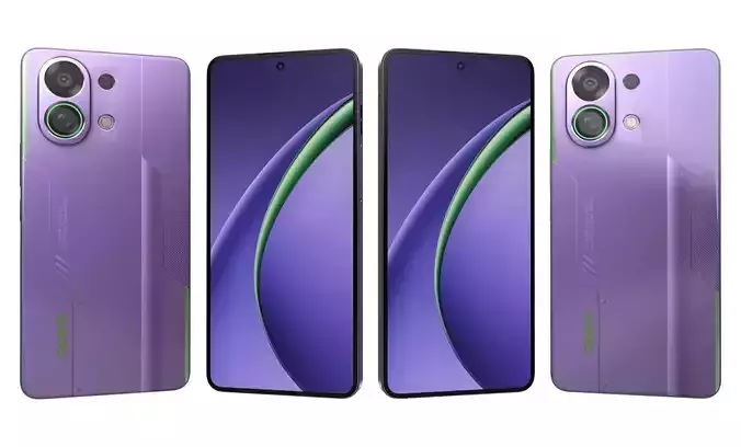 OPPO K13 Turbo Purple High Poly