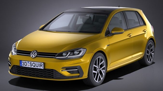 Volkswagen Golf R 2017 3D model