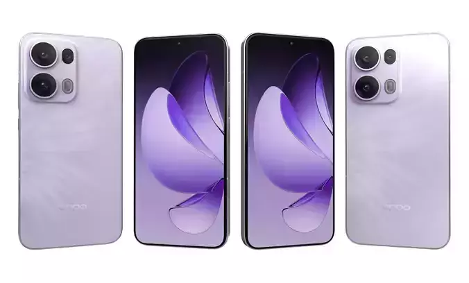 Oppo Reno 13 Pro Butterfly Purple High Poly