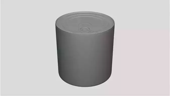 Tuna Can - Geometry Only No Textures No Materials