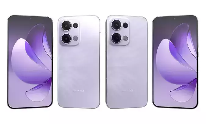 Oppo Reno 13 Butterfly Purple High Poly