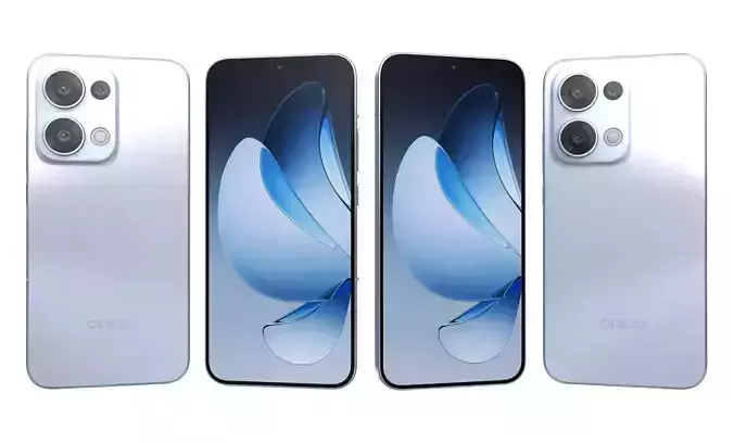 Oppo Reno 13 Galaxy Blue High Poly