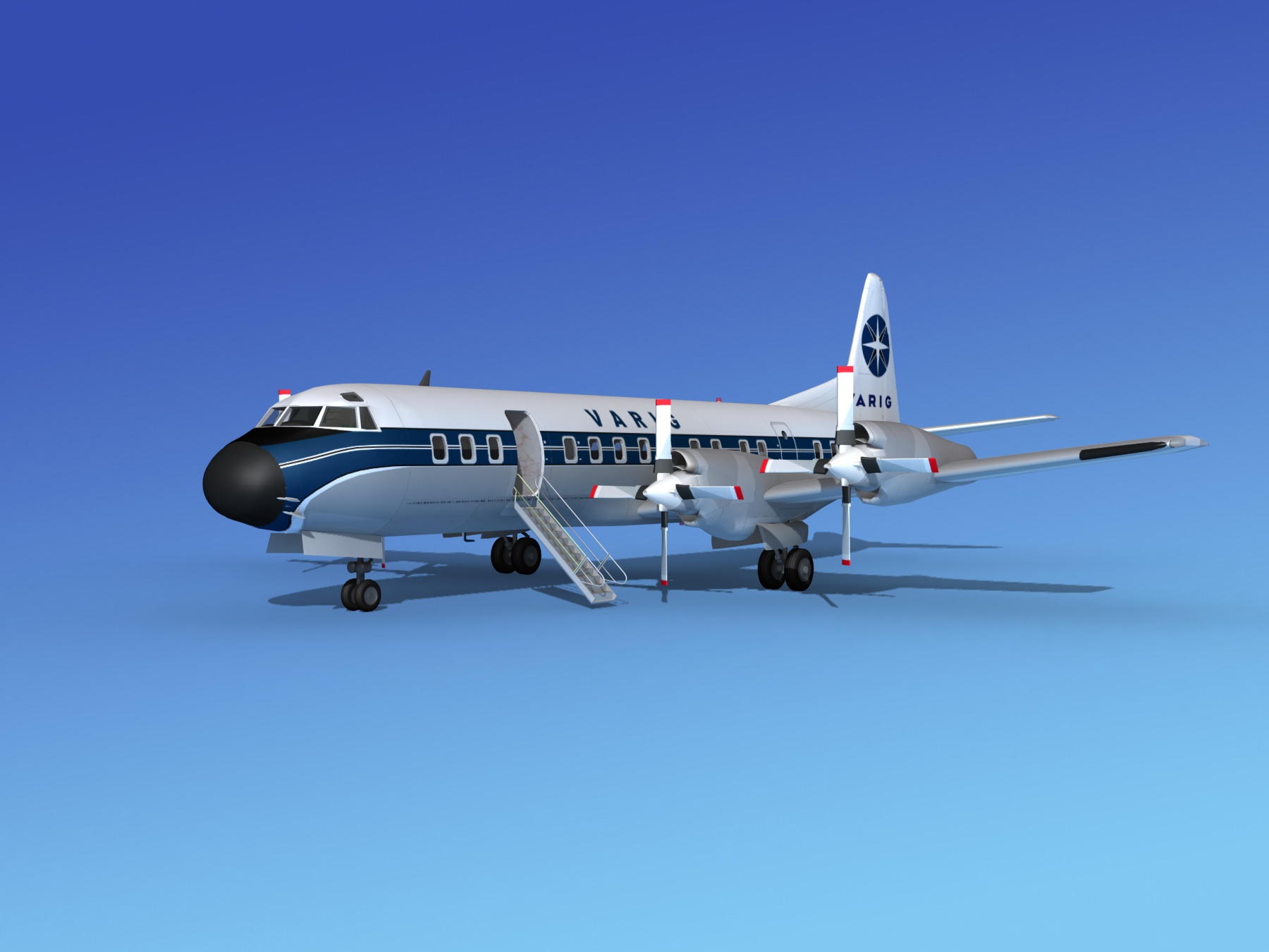 Lockheed L-188 Electra HP Varig 3D model_1