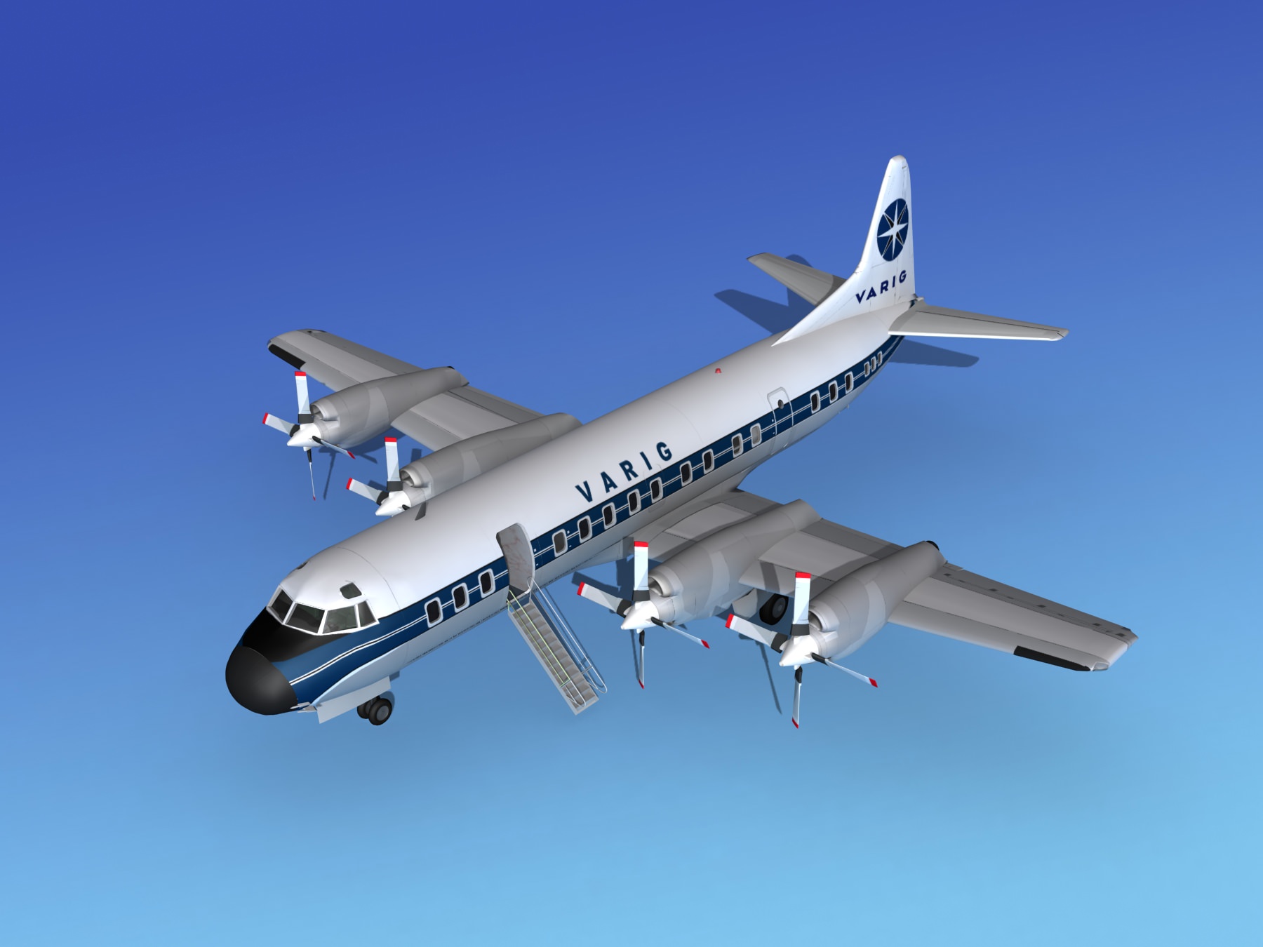 Lockheed L-188 Electra HP Varig 3D model_15