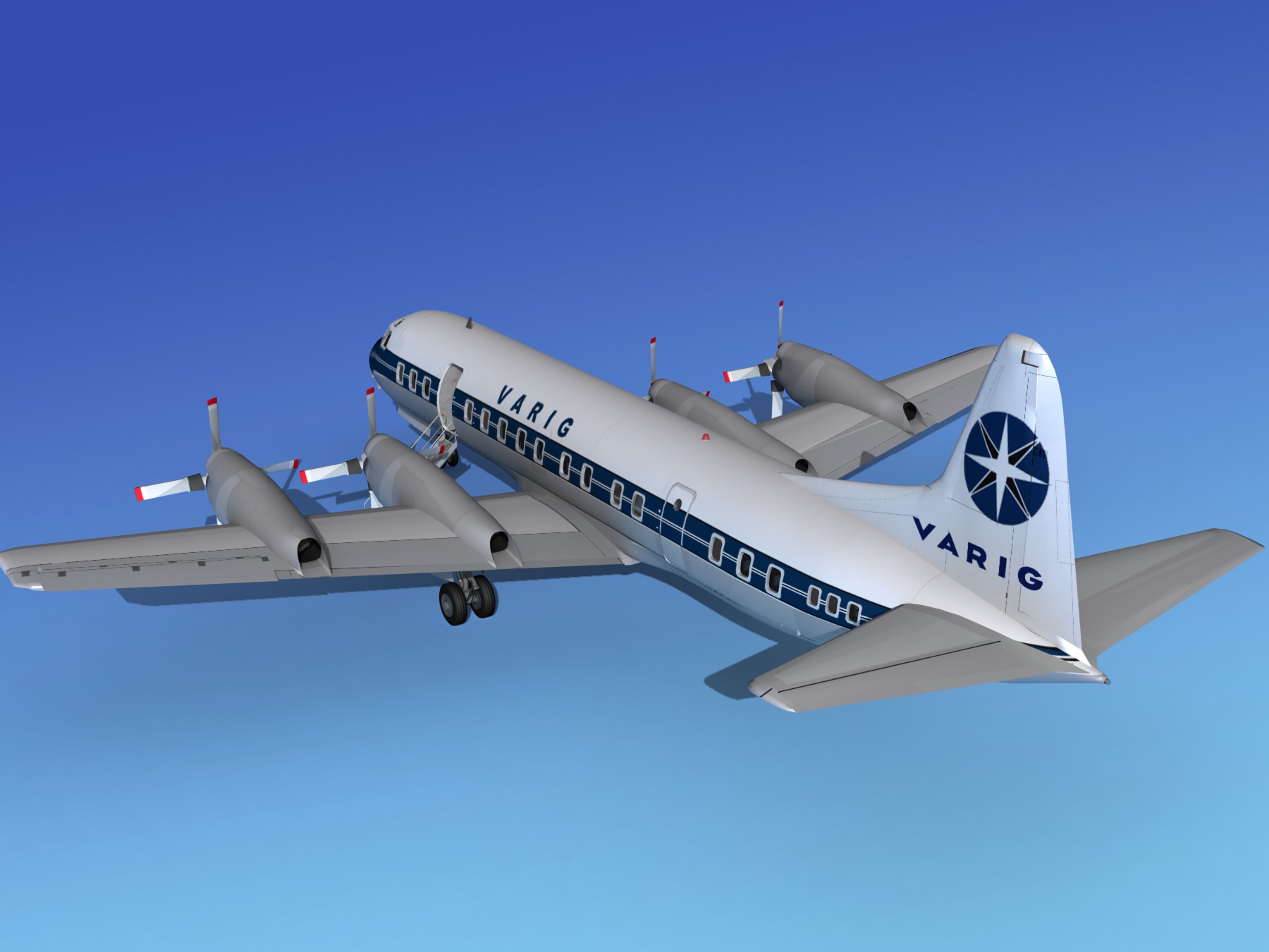 Lockheed L-188 Electra HP Varig 3D model_13