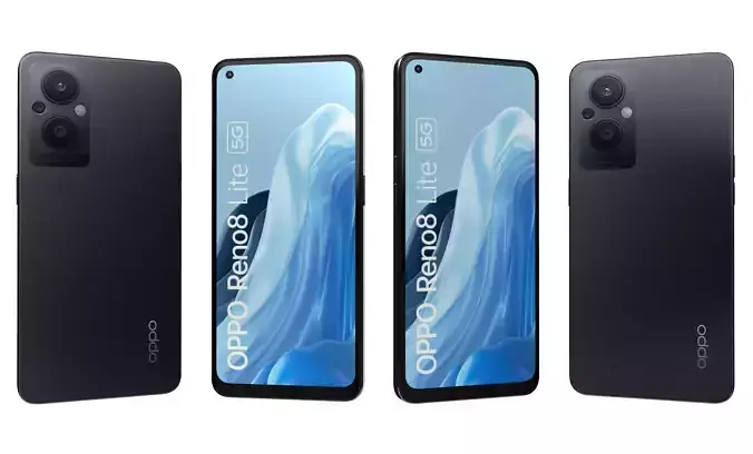 Oppo Reno8 Lite 5G Cosmic Black High Poly