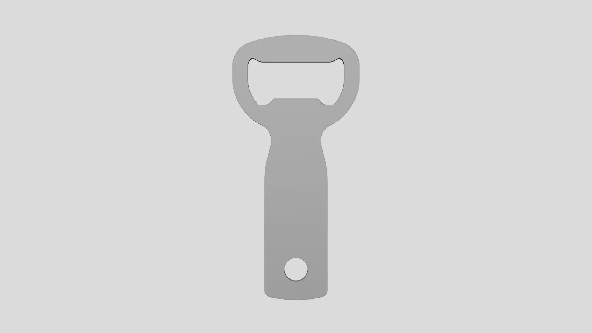 Bottle Opener - Geometry Only No Textures No Materials 3D model