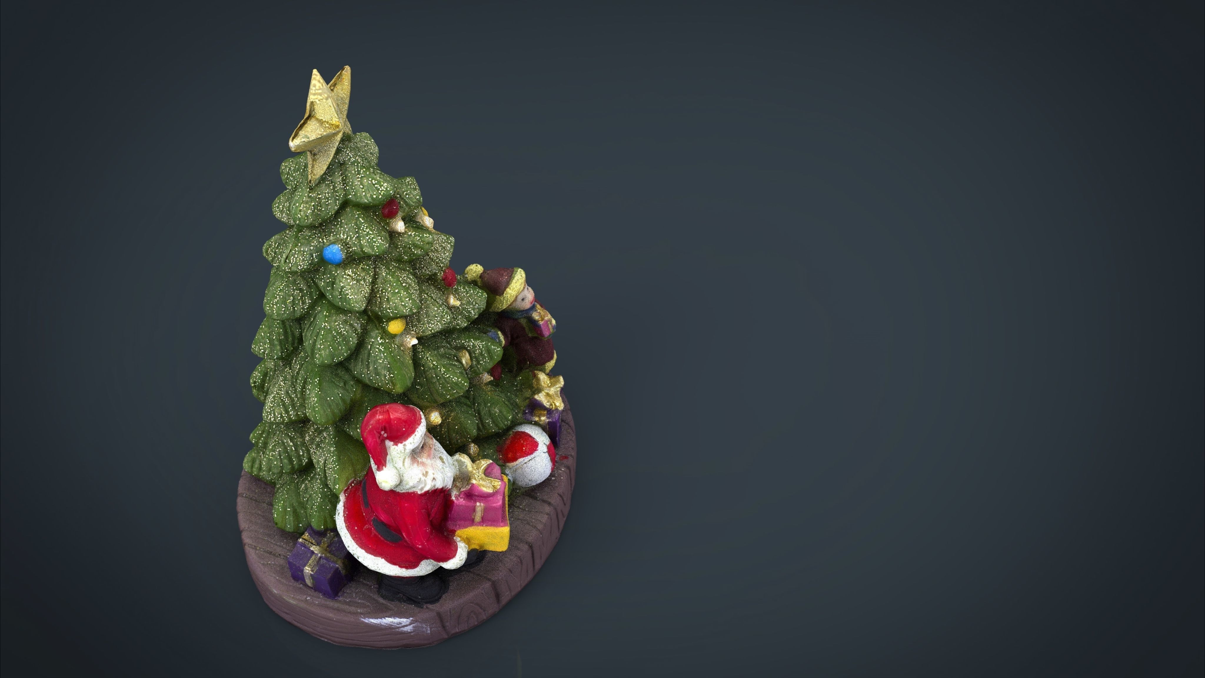 Christmas Tree Low-poly 3D model_6