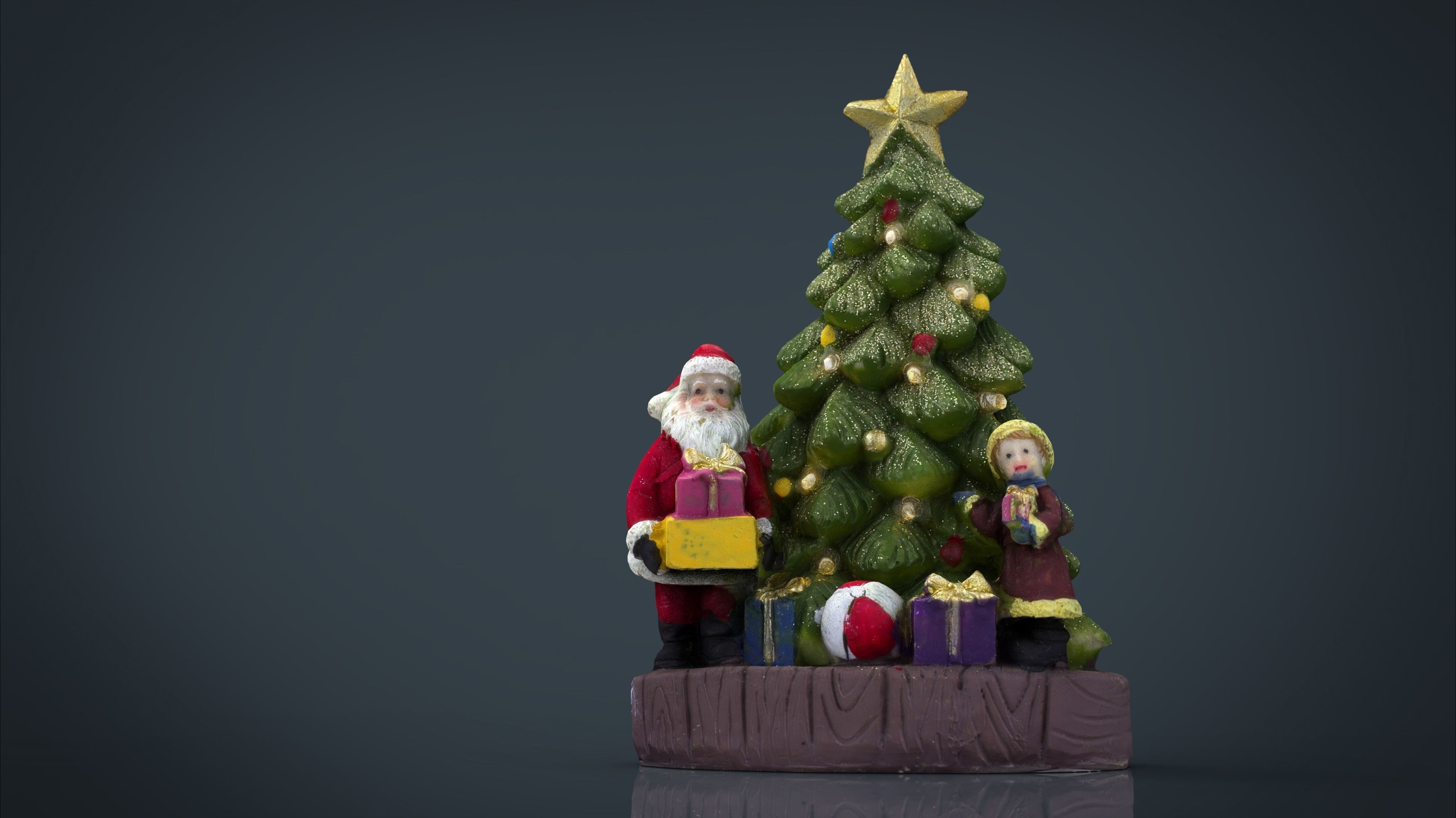 Christmas Tree Low-poly 3D model_8