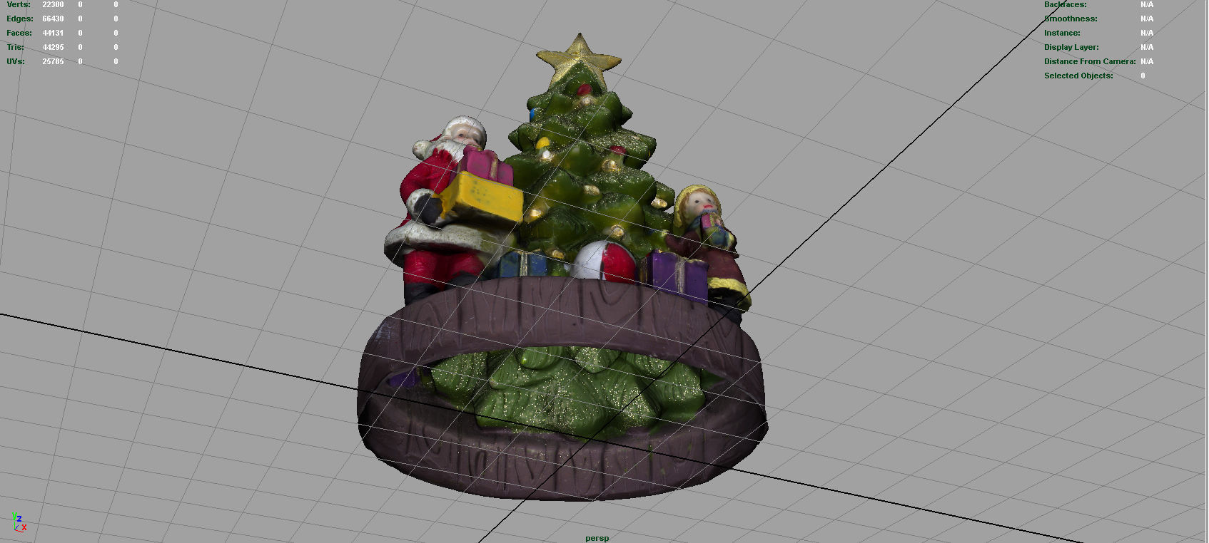 Christmas Tree Low-poly 3D model_14