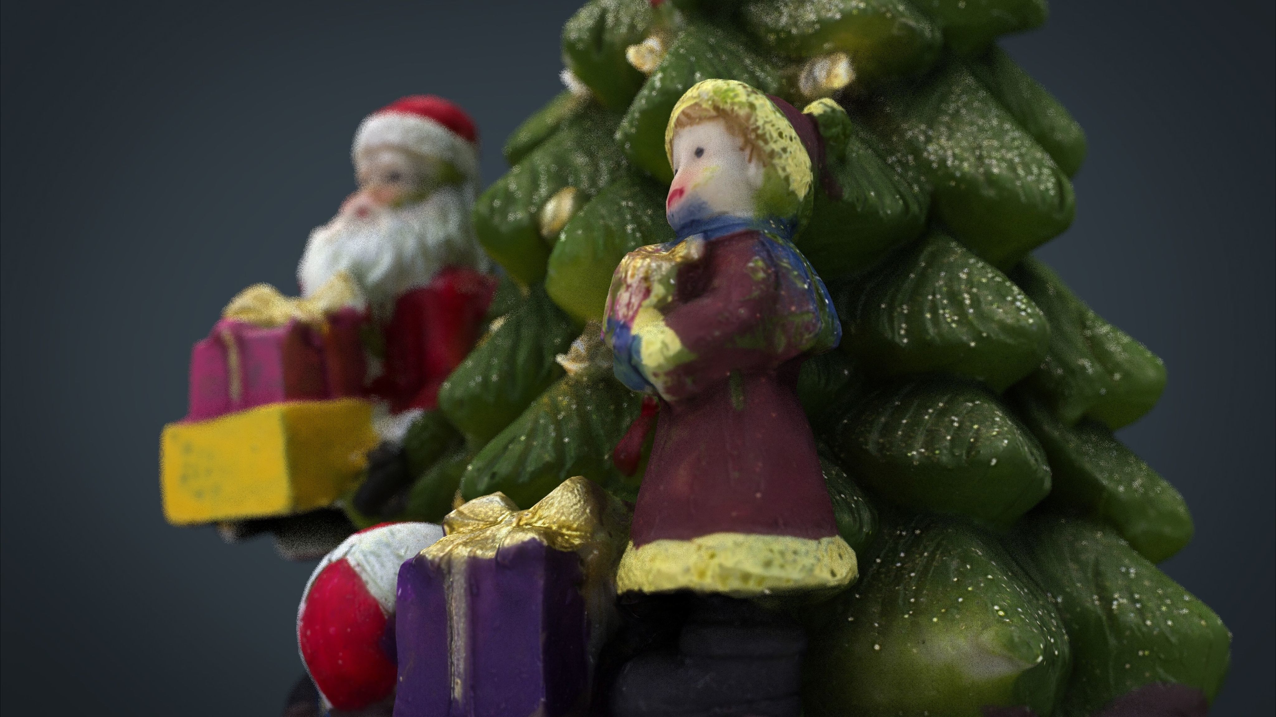 Christmas Tree Low-poly 3D model_17