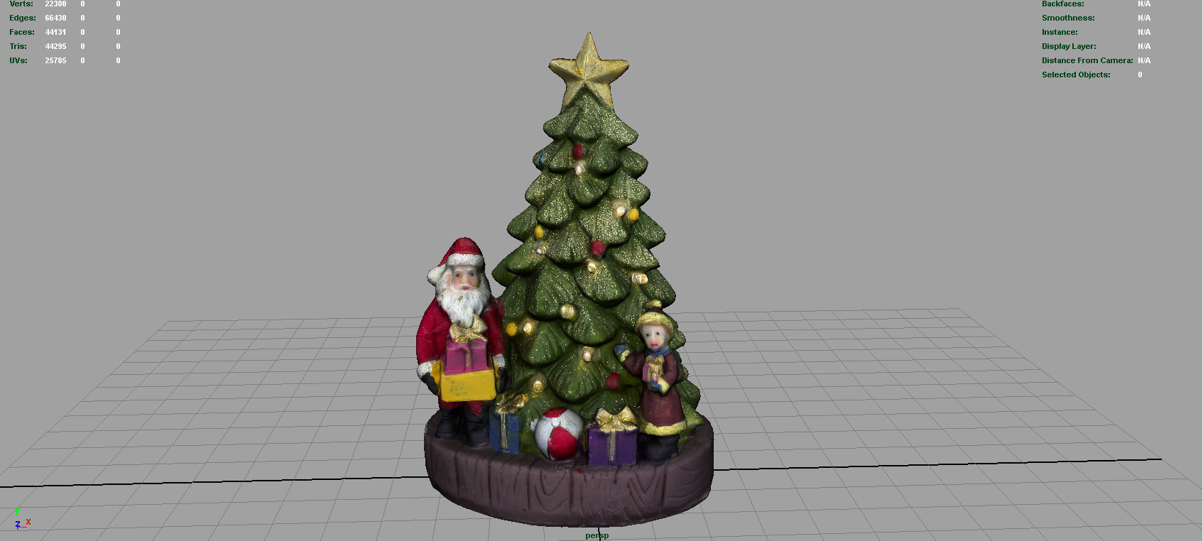 Christmas Tree Low-poly 3D model_2