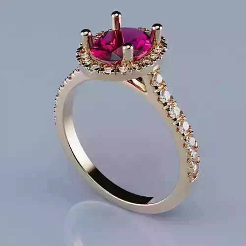 Rings Halo Oval 8x6 All size