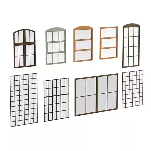 Old factory windows pack