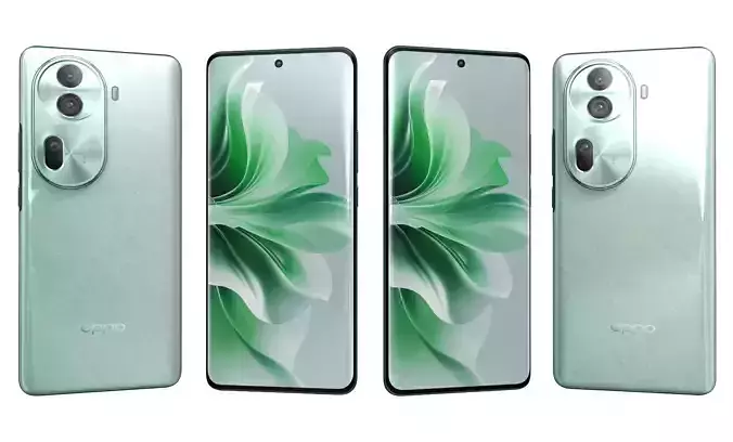 Oppo Reno11 Green High Poly