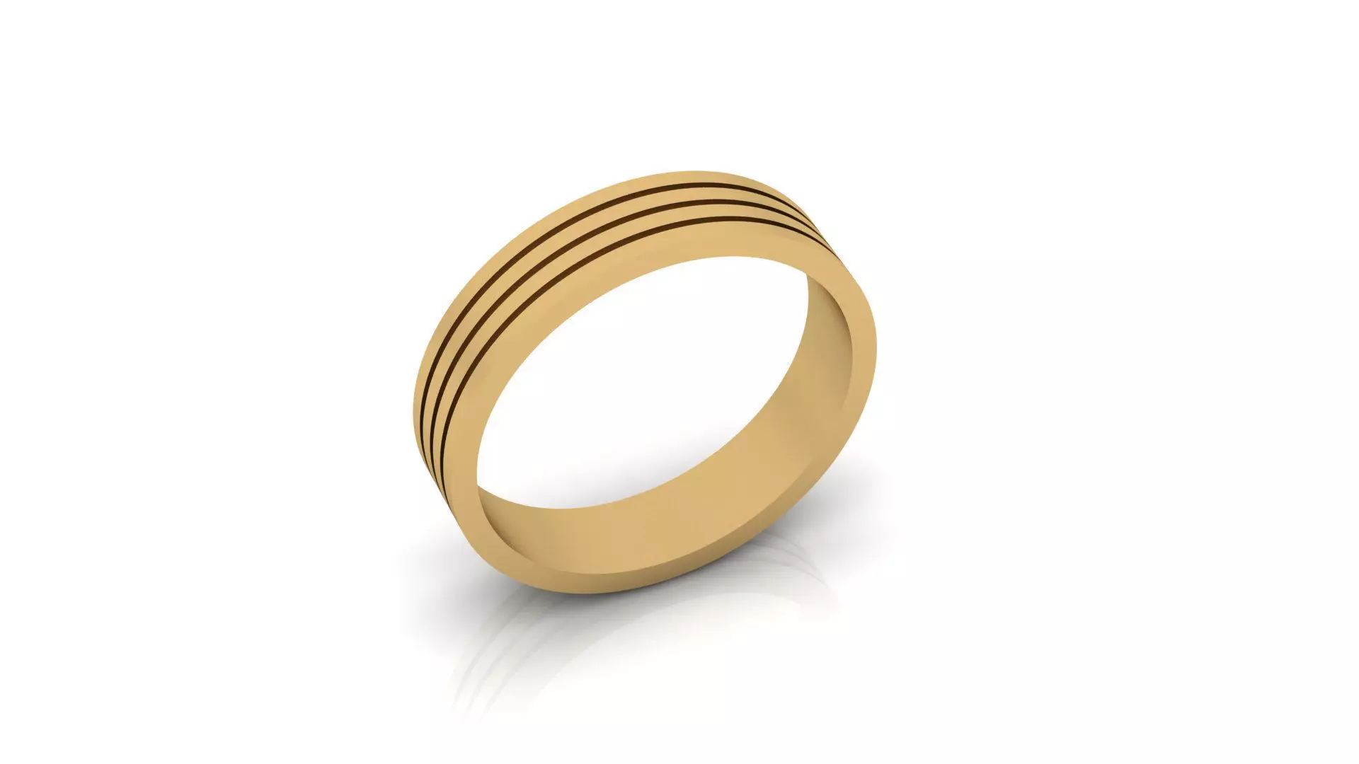 free men gold ring Free 3D print model