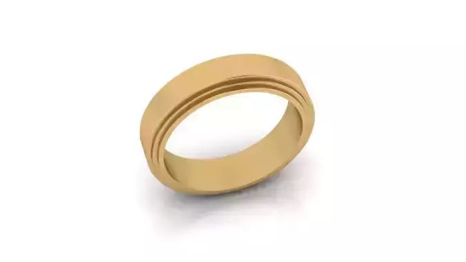 men engagement gold ring