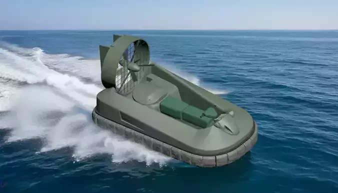 Compact Personal Hovercraft 3D Model