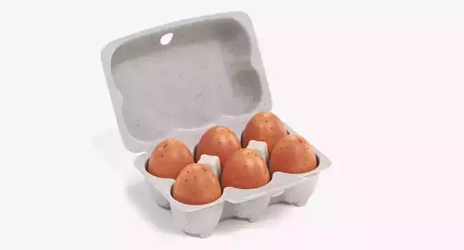 -Eggs in Box - Rigged -