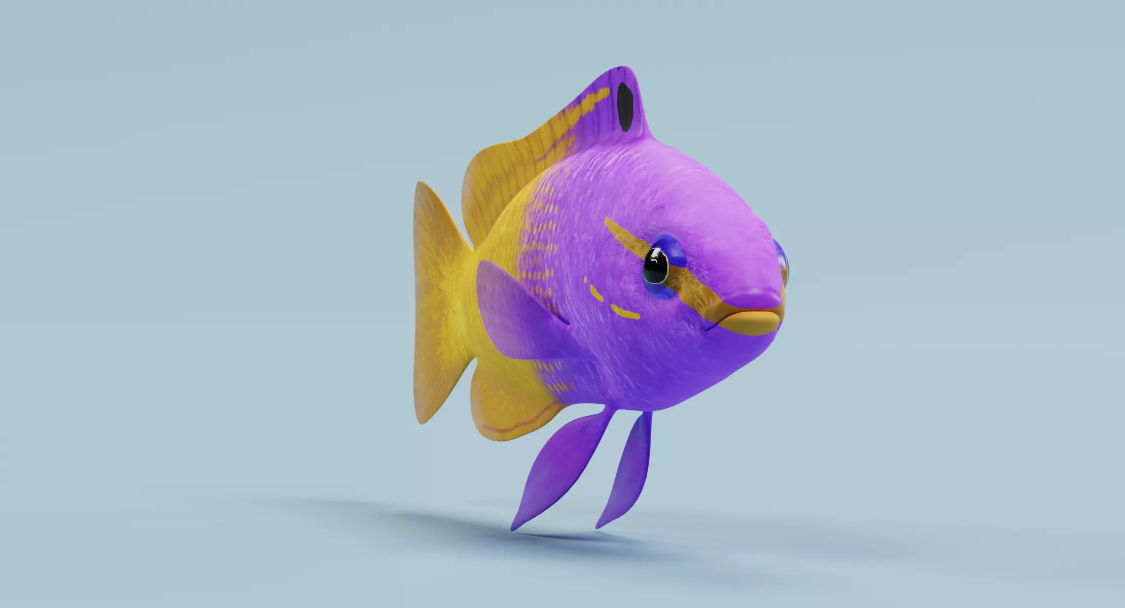 Tropical Fish - Fairy Basslet 3D model