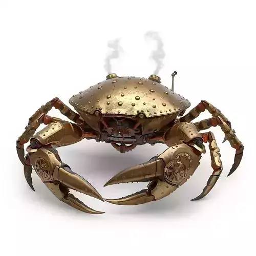 Steampunk Crab Creature 3D Model