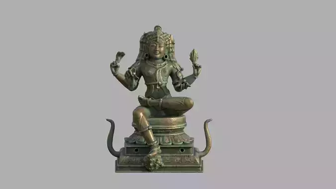 Lord shiva statue hi poly
