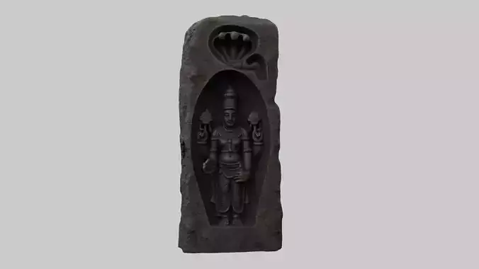 Lord vishnu statue sculpture hi poly