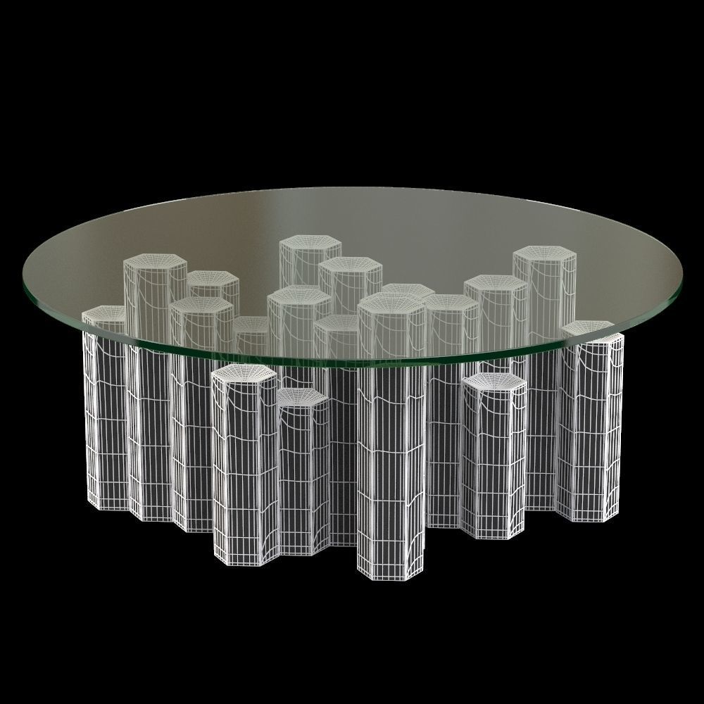 Porta Romana - Hive Coffee Table 3D model_2