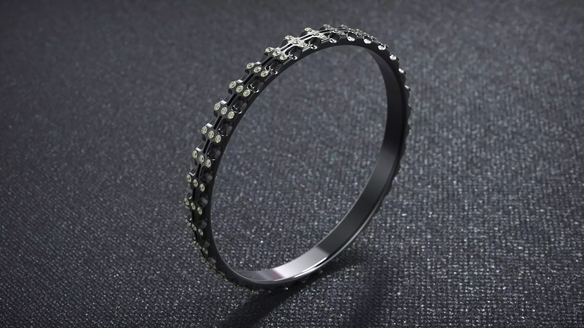 Jewelry men goth ring diamond 3D print model