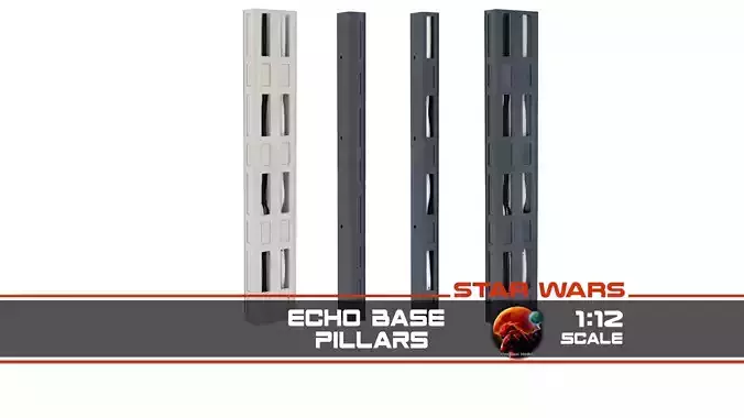 Echo Base pillars 1-12 scale Blackseries