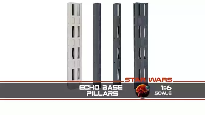 Echo Base pillars 1-6 scale Hottoys