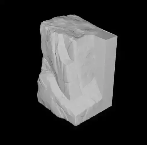 Cliff Rock Bookend Printable Unscaled 3D Model