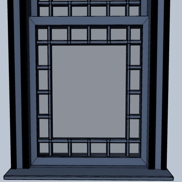 Window art deco 3D model_12